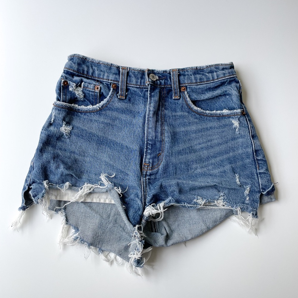 Curve Love Cutoff High Waist Shorts